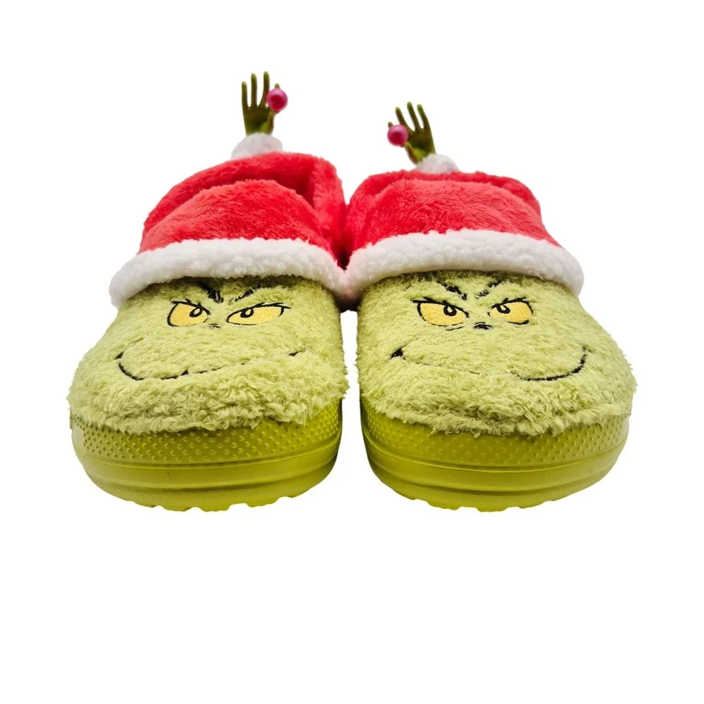 Crocs The Grinch Classic Lined Clogs Men's Size 7 Shoes Unisex Casual Green